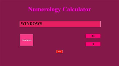 chaldean numerology calculator apps Windows