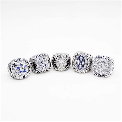 Dallas Cowboys Super Bowl 5 Ring Set (1971, 1977, 1992, 1993, 1995) – Rings For Champs