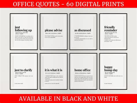 Funny Office Wall Art Set, 60 DIGITAL PRINTABLES, Gallery Wall, Funny ...