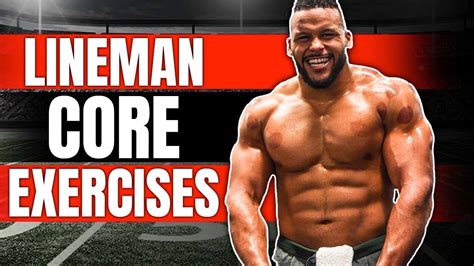 Core Strength Training For Football | Best Exercises For Lineman - YouTube