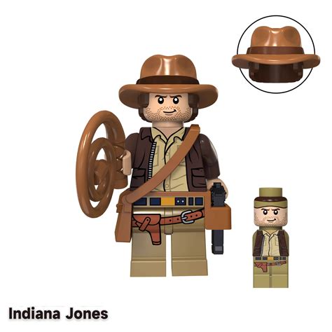 Indiana Jones Custom Minifigure Minifig fit Lego TV3005