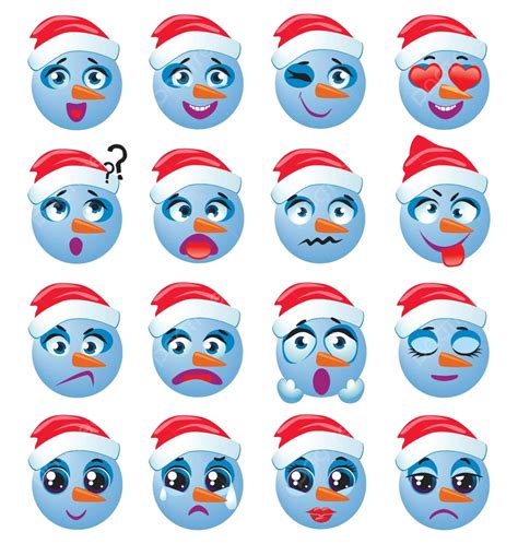 Snowman Emoji Emoticon Expression Comic Art Cartoon Vector, Comic, Art ...