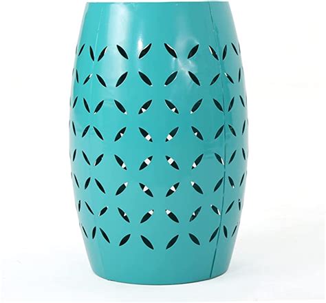 Christopher Knight Home Lilac Outdoor 12" Iron Side Table, Teal | Metal outdoor side table, Iron ...