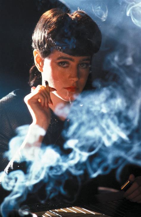 Sean Young smoking in "Blade Runner" (1982). | Actors & Actresses | Pinterest | Runners, L'wren ...