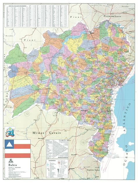 Mapa Politico Da Bahia - EDUBRAINAZ