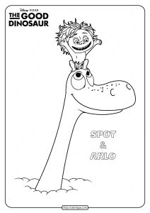 Disney The Good Dinosaur Spot & Arlo Coloring Book
