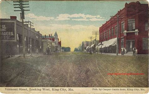 King City, Missouri, Vermont Street Looking West, Gentry County ...