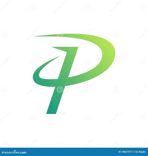 Stylish Typographic Logo Template, Letter P Symbol Stock Vector - Illustration of fashion ...