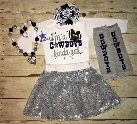 Dallas Cowboys Girls Outfit-sequin skirt – Keepsake Konnections