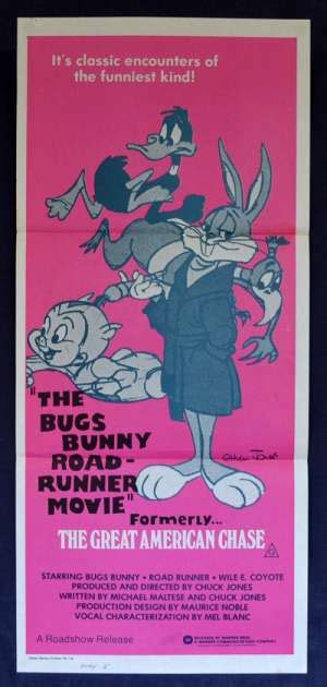 All About Movies - The Bugs Bunny Road Runner Movie Poster Original Daybill 1979 Looney Tunes