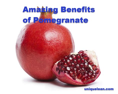 Best Five Amazing Benefits of Pomegranate | uniquelean.com