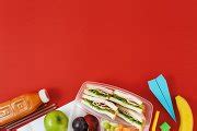 Top view healthy school lunch box | School & Education Stock Photos ~ Creative Market