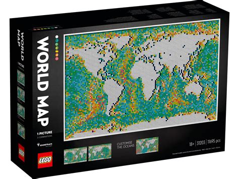 Buy LEGO: Art - World Map at Mighty Ape NZ