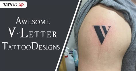 Awesome V-Letter Tattoo design Ideas 2022-TattooXP