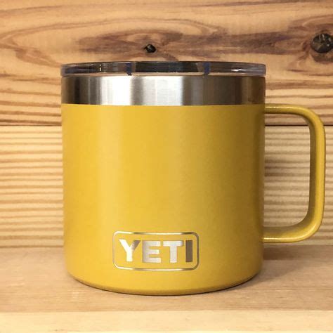 Mustard Yellow Yeti Rambler Tumbler Cup | Yeti rambler tumblers ...