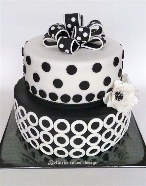 Black And White Birthday Cake Black and white birthday cake | White birthday cakes, Birthday ...