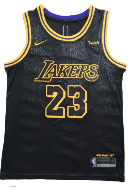 Nike Men's Los Angeles Lakers LeBron James #23 BLACK Icon Edition Jersey - Tetrasporting