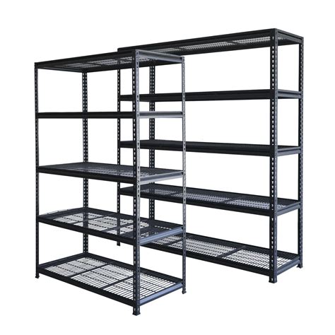 [Hot Item] 5 Tier Metal Garage Shelf with Wire Decking | Metal garage shelves, Shelving, Metal ...