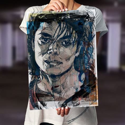 Michael Jackson print 02 (50x70cm) – Jos Hoppenbrouwers art