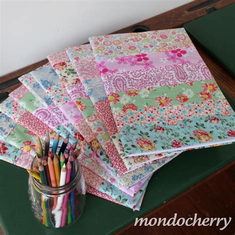 A small bite of mondocherry | Fabric book covers, School book covers ...