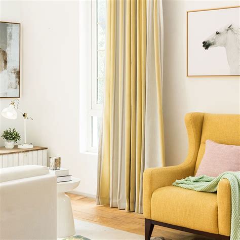 Yellow Floral Curtains For Living Room