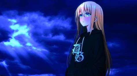 1920x1080xpk5x Resolution Blonde Blue Eye Anime Girl 1080P Laptop Full HD Wallpaper - Wallpapers Den