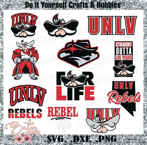 UNLV REBELS University of Nevada, Las Vegas NEW Custom Designs. SVG Files, Cricut, Silhouette ...