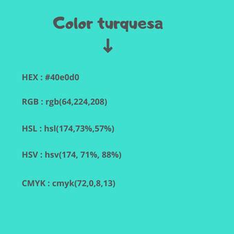 Códigos html del Color turquesa Esquemas ⇨【RGB,HSL,HEX】