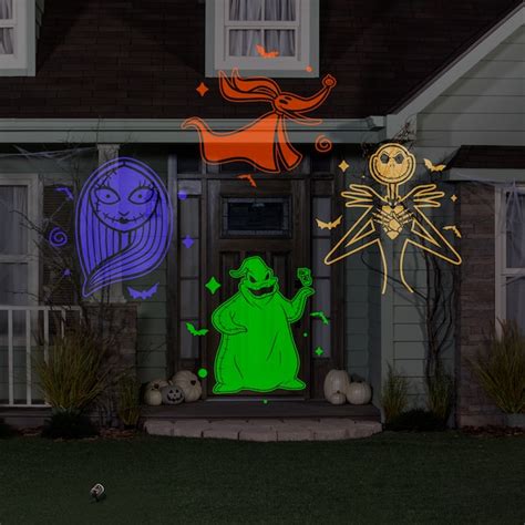 Disney Light Show 4-Count Shimmering LED Plug-In Multicolor Halloween ...