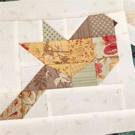 Quilt birds patchwork