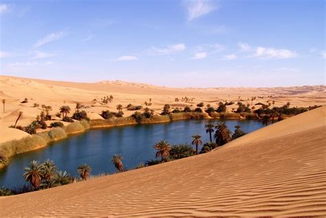 Places or Travel: Beautiful Oasis Sahara in North Western Libya