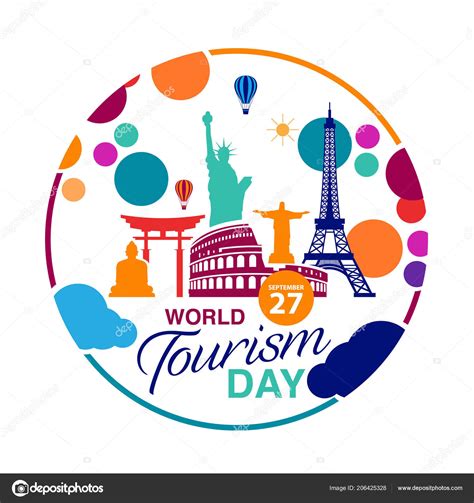 World Tourism Day Logo Template Vector Illustration Stock Vector by ...