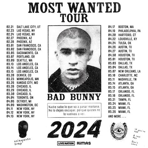 Bad Bunny's 2024 Most Wanted Tour Dates Announced: Watch