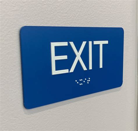 Standard ADA Compliant Exit Signs – NapADASigns