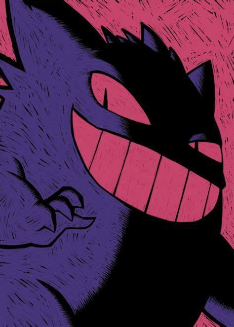 artbygrim: “still pumpin out prints…i love my big fat gengar. i’ll have ...