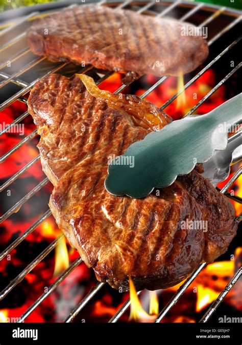 Flame Grilled Steak High Resolution Stock Photography and Images - Alamy