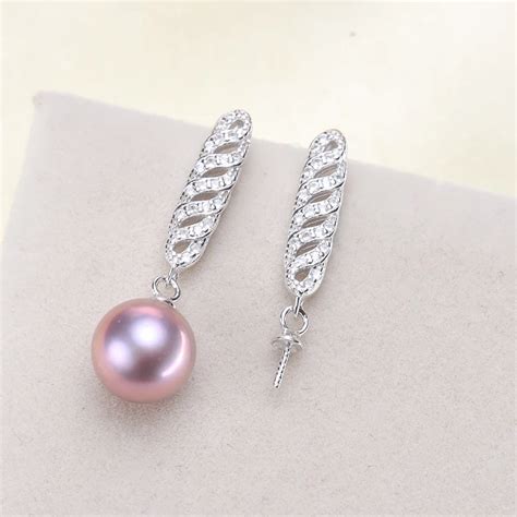 Aliexpress.com : Buy S925 Sterling Silver Pearl Earrings Findings Women DIY Pearl Earrings ...