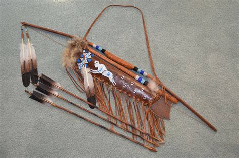 Native American Bows Arrows Quivers Sets Decorative Indian Art