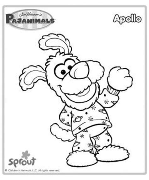 Apollo – Pajanimals Coloring Pages for Kids | Sprout | Coloring pages ...