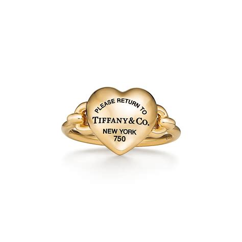 Return to Tiffany® Full Heart Ring in Yellow Gold | Tiffany & Co. US