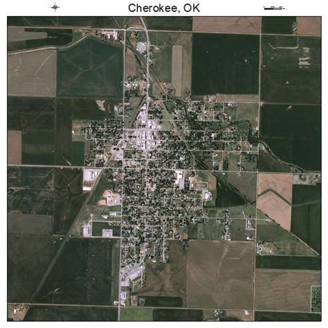 Aerial Photography Map of Cherokee, OK Oklahoma