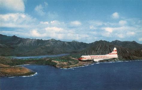 Hawaiian Airlines Royal Fleet Aircraft Postcard