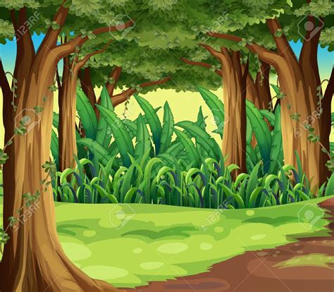 Jungle Vines Stock Vector Illustration And Royalty Free Jungle Vines Clipart | Cartoon trees ...