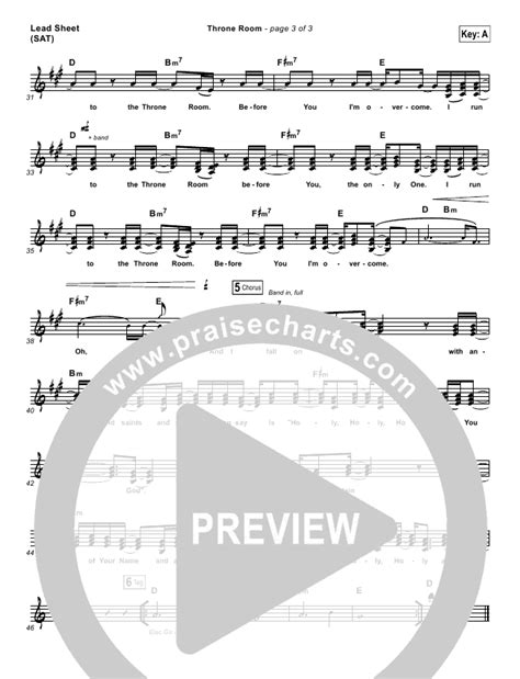 Throne Room Sheet Music PDF (Kim Walker-Smith) - PraiseCharts