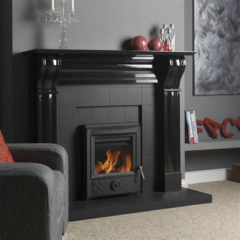 Black fireplace, Stove black, Mantelpiece decor