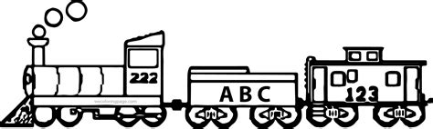 Abc Train Coloring Page | Wecoloringpage.com