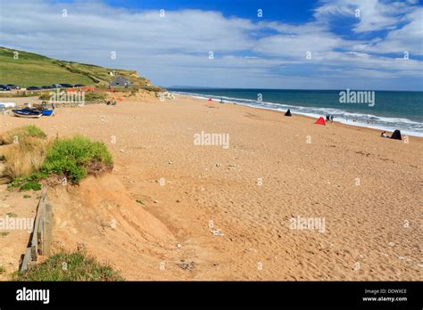 Beach at Burton Bradstock Dorset England UK Stock Photo - Alamy