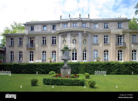 Lake view, villa, house of the Wannsee Conference, Berlin-Wannsee ...