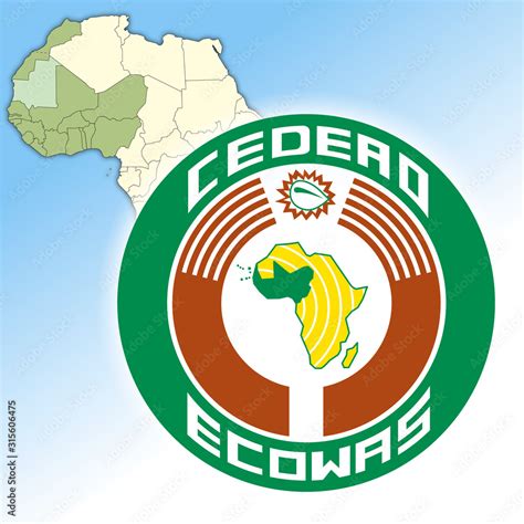 Economic Community of West African States, ECOWAS logo, coat of arms ...