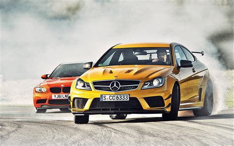 Top Gear Mercedes C63 AMG BMW M3 GTS Drift Poster – My Hot Posters